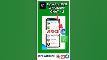 How to LOCK WHATS APP CHAT TRICKS 2 #shorts #short #youtubeshorts #whatsapp