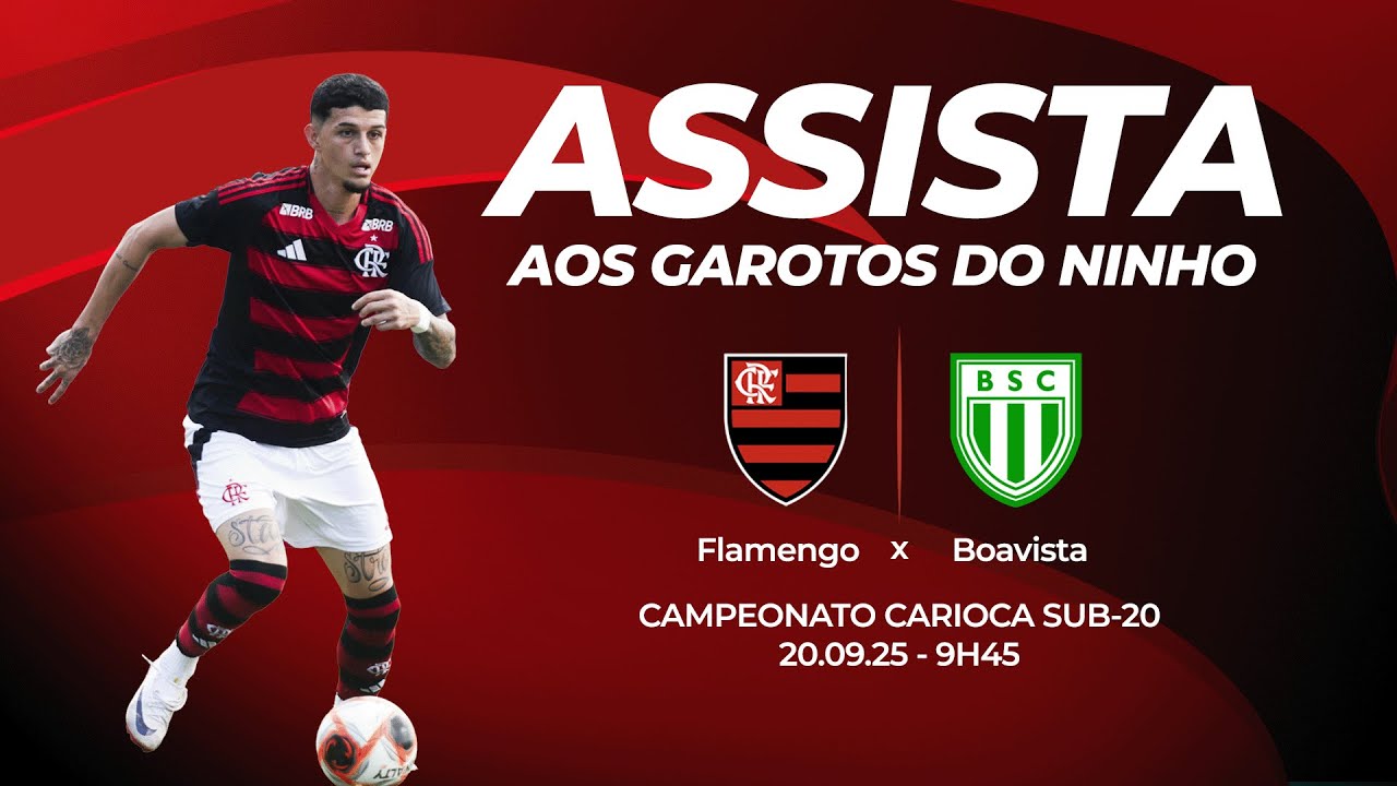 🔴 AO VIVO: FLAMENGO X BOAVISTA | CARIOCÃO SUB-20 (20/09/25)