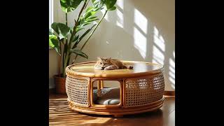 Rattan pet table: Share pleasant moments with your beloved pet