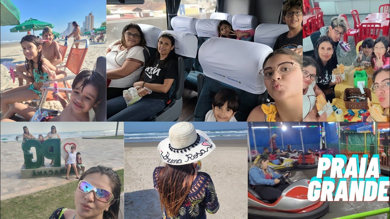 DAILY VLOG PRAIA GRANDE SP🏖 INVERNO 2023🌴 PARQUE🎡ÔNIBUS 🚌