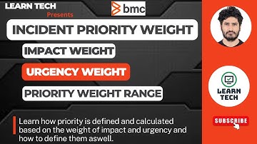 BMC Remedy Incident Priority| Impact Weight | Urgency Weight | Priority Weight | How to Define it.