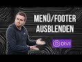 Divi Menü oder Footer ausblenden - Tutorial & Tipps (2023)