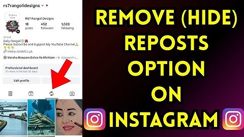 Hide Reposts on Instagram | Remove Reposts Option from Profile | TAMIL REK