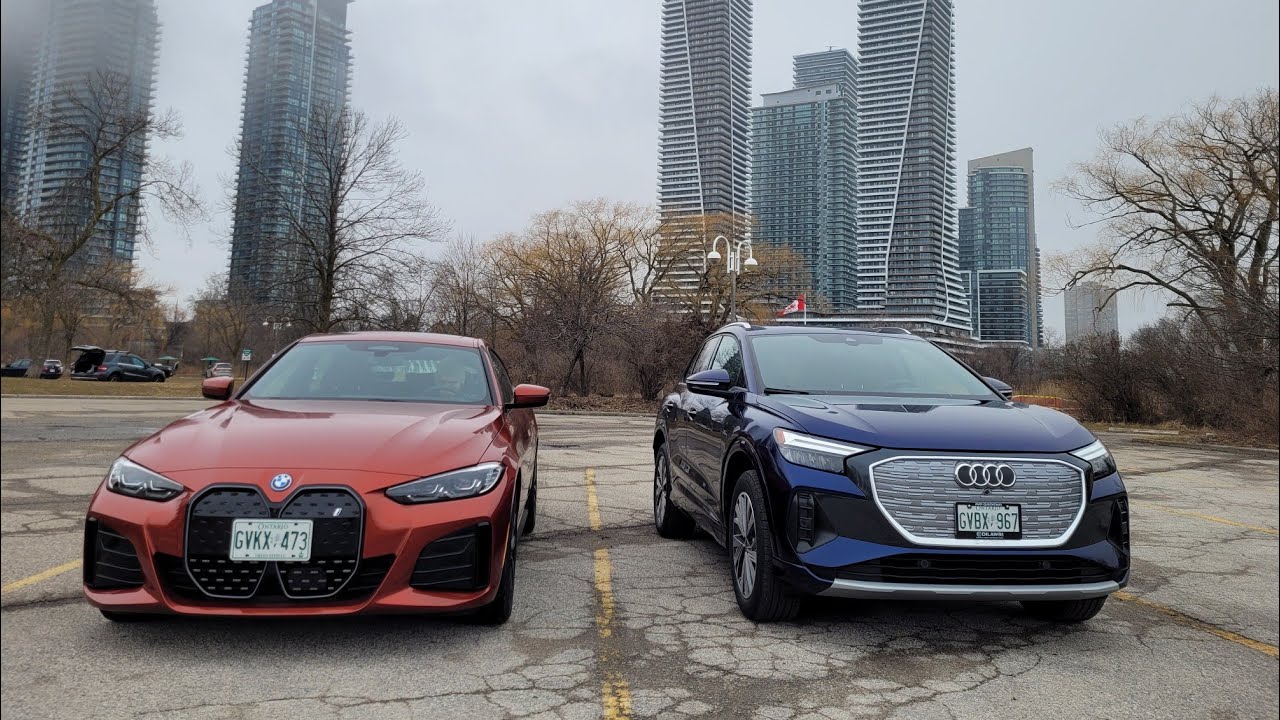2024 BMW i4 Xdrive 40 vs Audi Q4 Etron 50 comparison review Part 1 ...