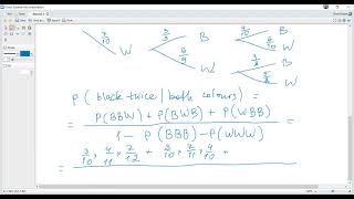 Ex. U7. Maths. Tree diagram. Conditional probability.