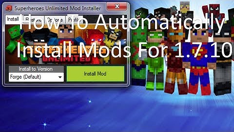 How To Install Mods for 1.2.5 - 1.10.2 (Skydaz)