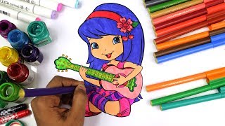 Strawberry Shortcake Berry Best Friends Colouring Pages Strawberry Orange Blueberry Raspberry Lemon