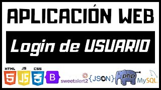 ✅ Login de Usuario, validar Campo y mostrar SweetAlert2  | HTML CSS Bootstrap JS JSON PHP MySQL