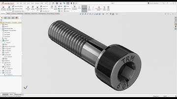 Socket Head Cap Screw SolidWorks Modelling