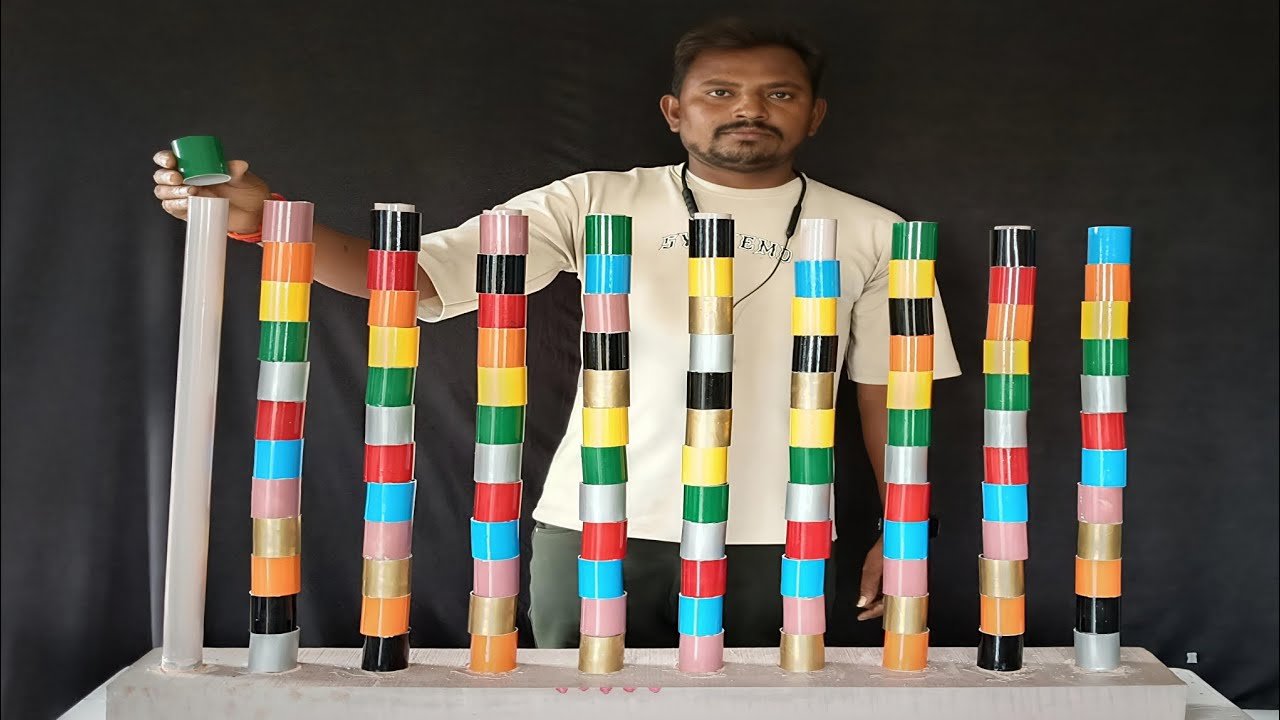 Top 10 colourful cylinders matching game challenge HD videos | Puzzle