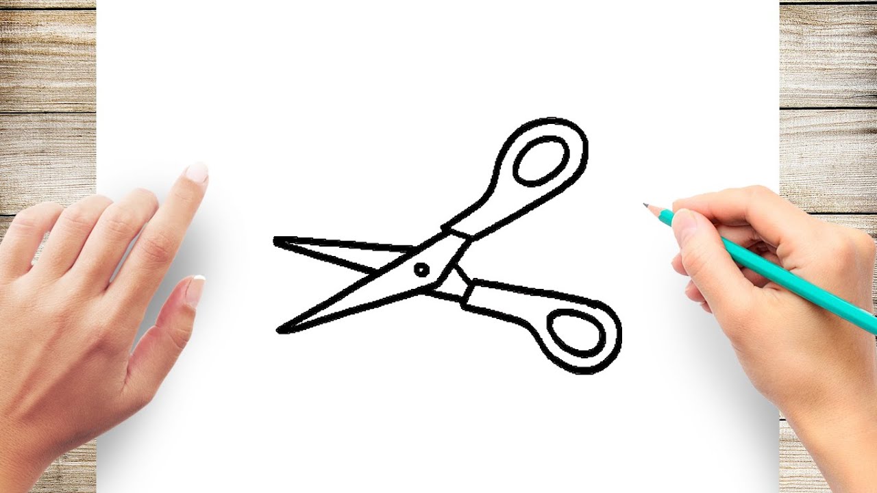 How to Draw Scissors - Easy Drawing Art