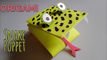 Snake Puppet । How to make paper Puppet for kids । Snake Finger Puppet । DIY