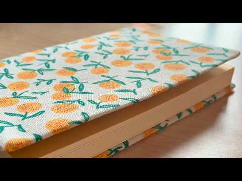 Orange Book ✦ Book Cover Sewing Process 🍊✿