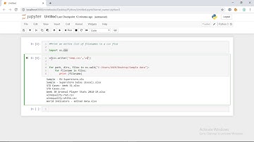 To add list of filenames to a CSV file using Python
