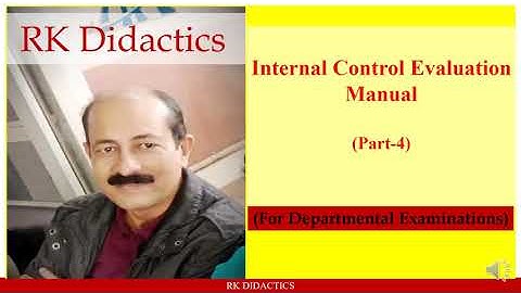 Internal Control Evaluation Manual, Part-4
