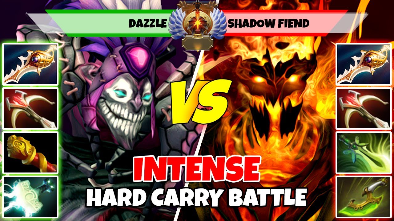 DAZZLE (Carry) vs SHADOW FIEND (Carry) - Epic Battle Of Immortal Rank Dota 2 Players - Z Dota 2
