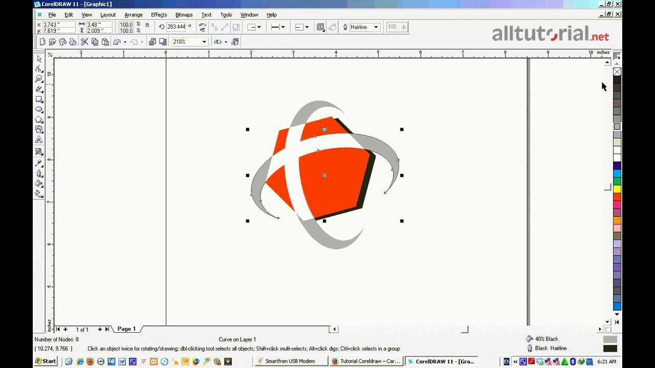 Cara Membuat Logo Carrefour Menggunakan Coreldraw