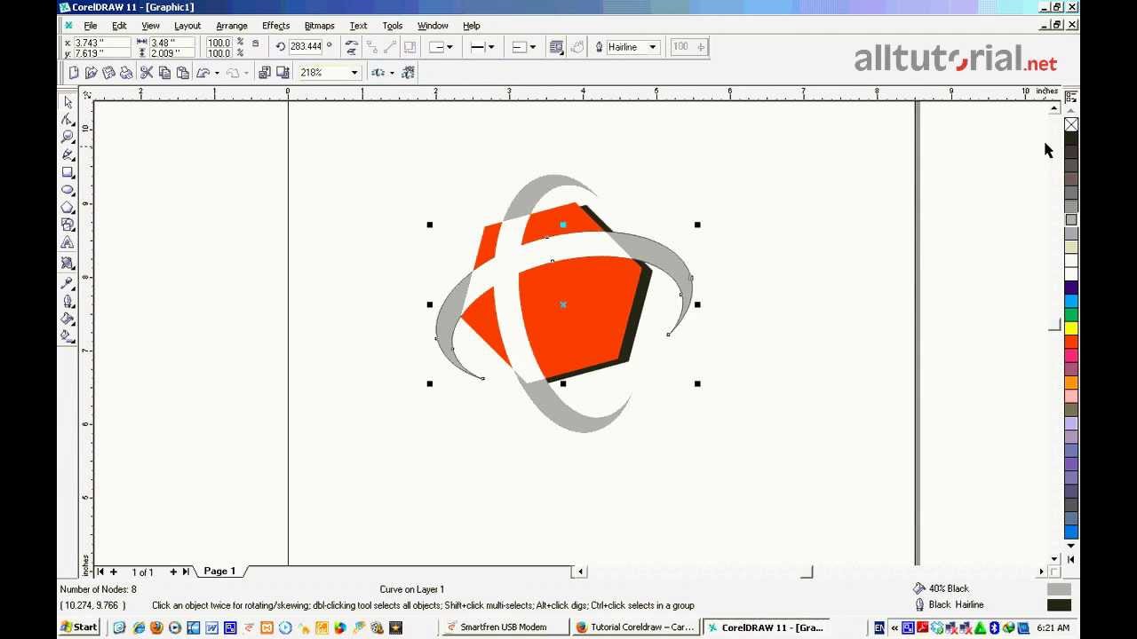  Cara membuat logo Telkomsel dengan Coreldraw YouTube