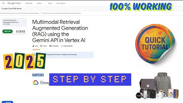 Multimodal Retrieval Augmented Generation (RAG) using the Gemini API in Vertex AI |GSP1231 #qwiklabs