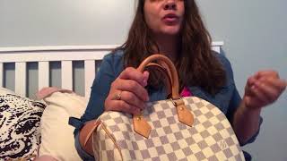 Louis Vuitton Damier Azur Speedy 25 QJB0G40SWB250