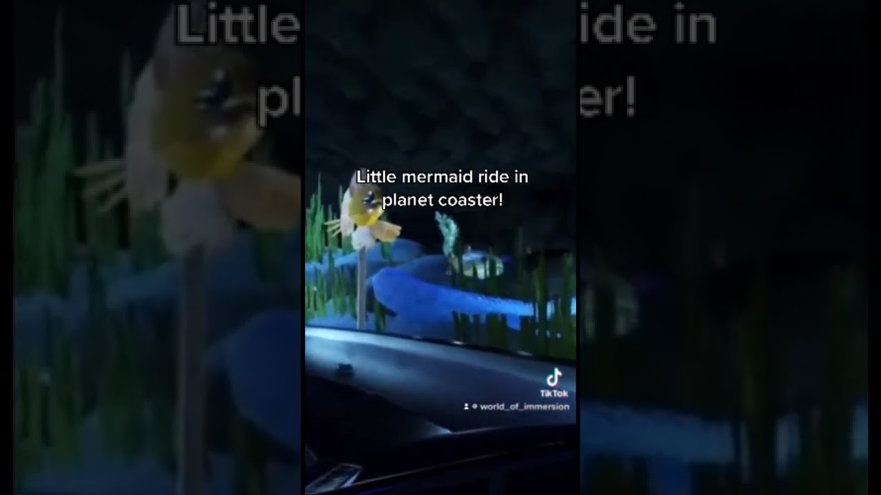 LITTLE MERMAID RIDE PLANET COASTER - CHECK CHANNEL FOR FULL VIDEO