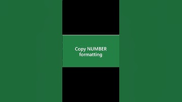 Copy Number Formatting #itsolzone #shorts #excel #tutorial #training