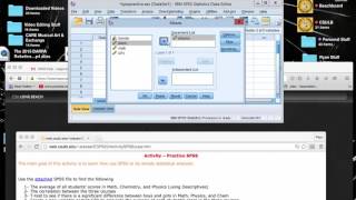 Comparing Means T-Test in SPSS