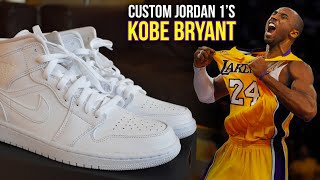 KOBE BRYANT CUSTOM SNEAKERS!! JORDAN 1 homenaje