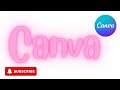 Pink Neon Text Effect in Canva | Aesthetic Glow Typography Tutorial
