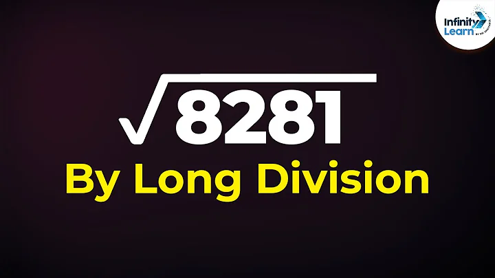 Square Root of a Number using Long Division Method - Part 1 | Exponents | Infinity Learn