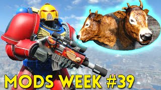 Fallout 4 TOP 5 MODS (PC & XBOX) Week #39 - SPACE MARINE, BoS QUEST, MASSIVE BUNKER