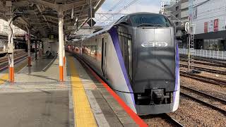 JR中央線E353系0番台S107編成 八王子駅発車