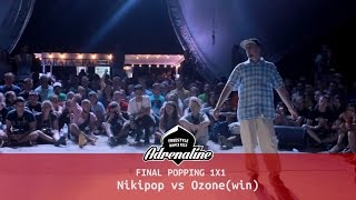 NikkiPop vs Ozone - Finał Popping 1vs1 na Adrenaline Fest World Final Z-Games 2016