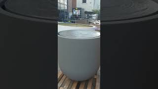 Gair Water Table 4 in Dark Grey Stone by Livingreen Design