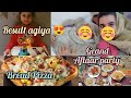 Grand aftaar party with nani maa   bread pizza recipe  anushay ka result agiya 