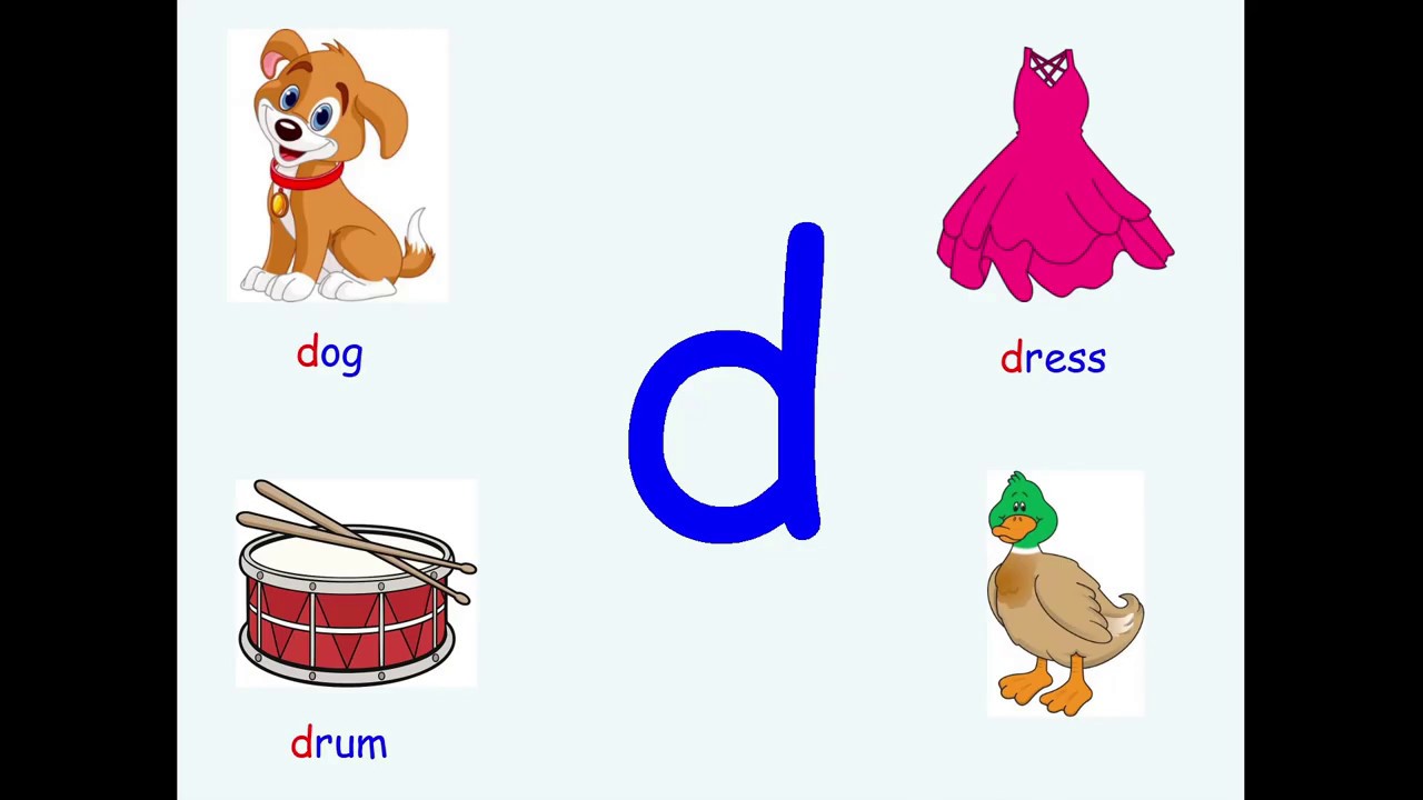 Phonics /d/, /g/, /o/, /u/, /l/, /f/, /b/ - Sounds and Vocabulary - YouTube