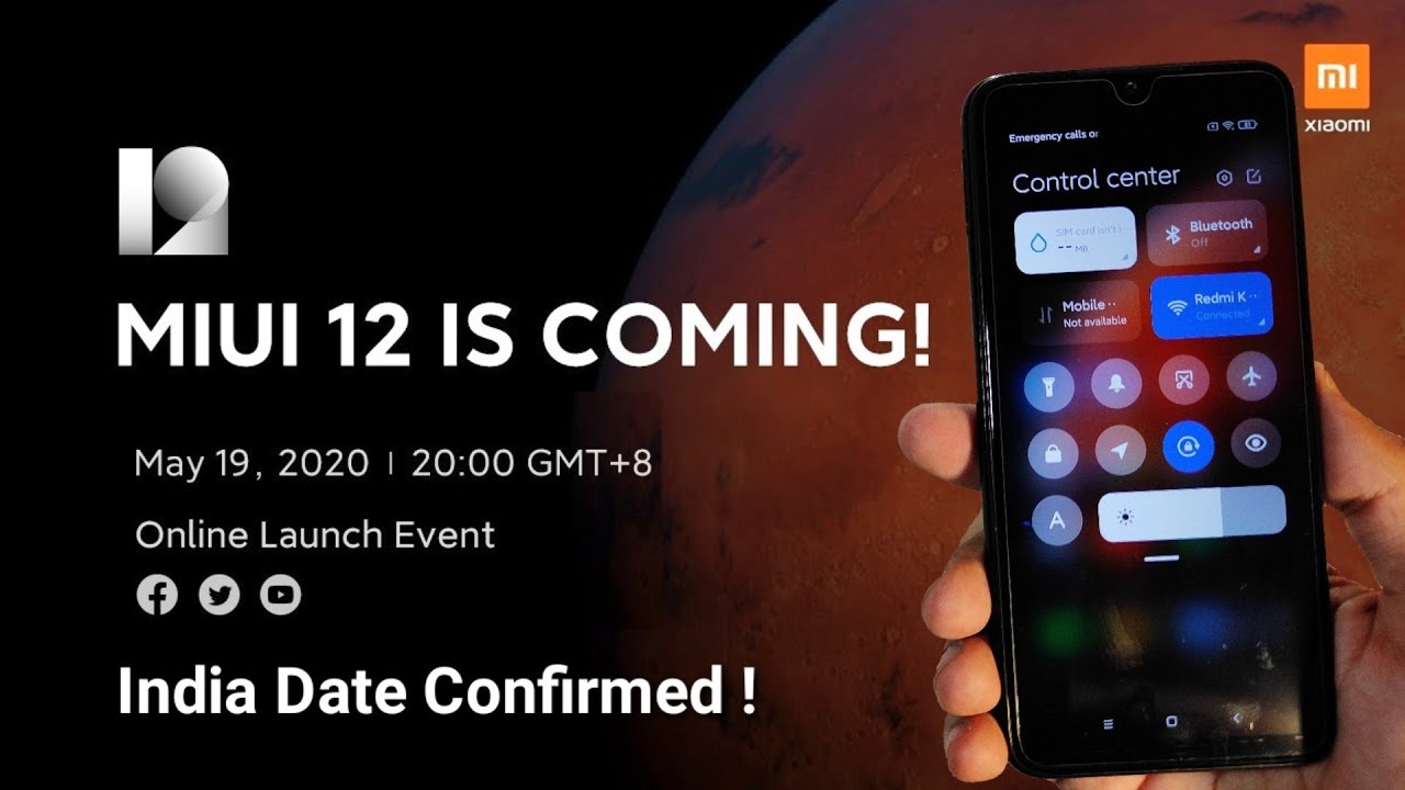 Miui 12 official global launch date confirmed on 19 May | Miui 12 release date in India confirmed 😍