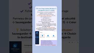 Créer une image système Windows 11 : sauvegardez votre PC complet