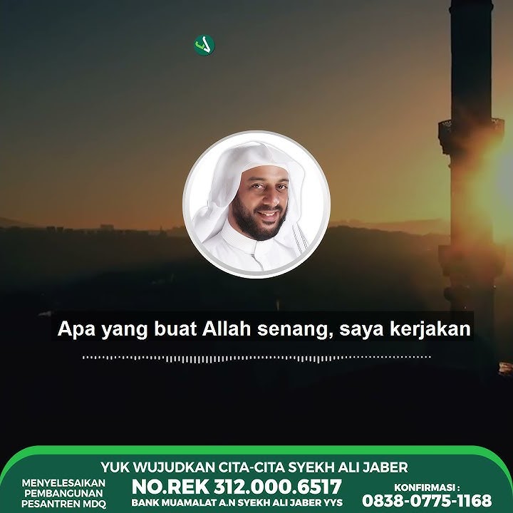 Hanya mengharap ridha Allah - Syekh Ali Jaber Rahimahullah