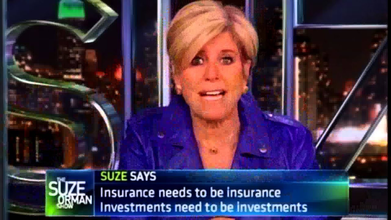 What does Suze Orman think of life insurance?