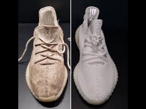 How To Properly Clean Yeezys/White Sneakers In The Washing Machine - YouTube