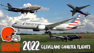 2022 NFL CLEVELAND BROWNS FOOTBALL CHARTER FLIGHTS. 747, A330s, 777s, 757s, Dreamliners and MORE! 4K