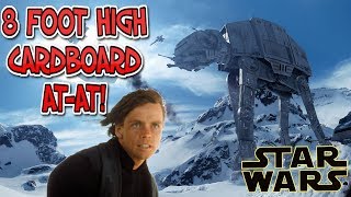 Building An 8 Foot Tall Cardboard AT-AT From Star Wars (Ex Promotion Display)