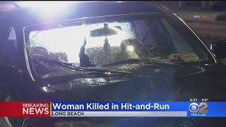 Woman struck, killed in Long Beach hit-and-run; suspect's car found abandoned