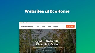 EcoHome   Pro Website Tour