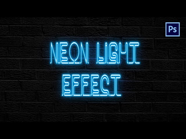 Realistic Neon Light Effect in Photoshop - By Basel Maz class=