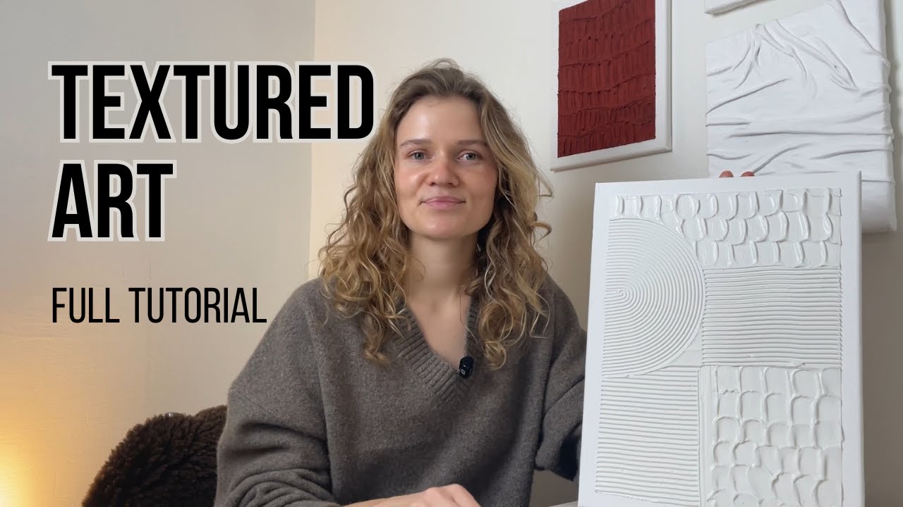 How to Make Texture Paste Art at Home | 4 Different Techniques