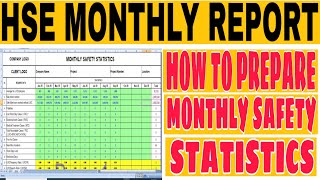 How To Prepare HSE Monthly Report || How To Prepare Monthly Safety Statistics || HSE KPI How To Prepare HSE Monthly Report || How To Prepare Monthly Safety Statistics || HSE KPI
