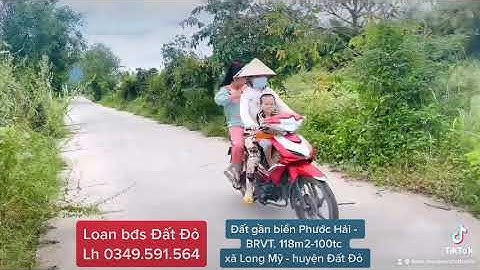 Đất gần biển Phước Hải | xã Long Mỹ, huyện Đất Đỏ, BRVT. DT 118m2 có 100tc. Giá 820 triệu.