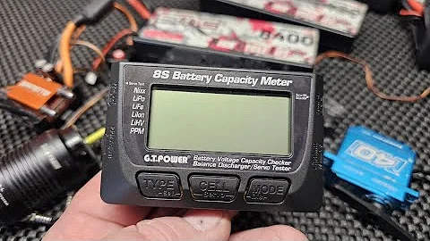 BEST Tool In Your Rc Arsenal G.T. Power 8s Voltage Capacity Checker, Servo Tester, Esc Analyzer